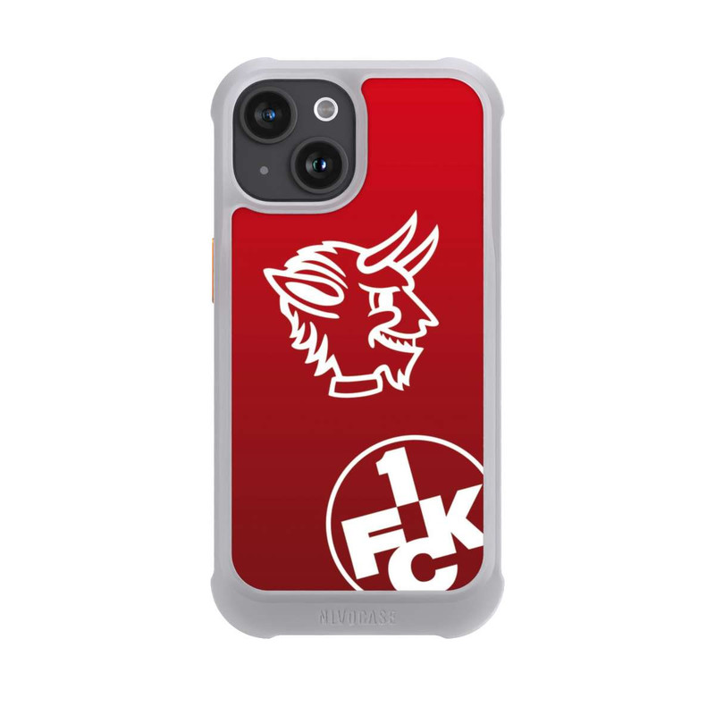 iPhone 15 NIVOmax Teufelskopf FCK auf Rot