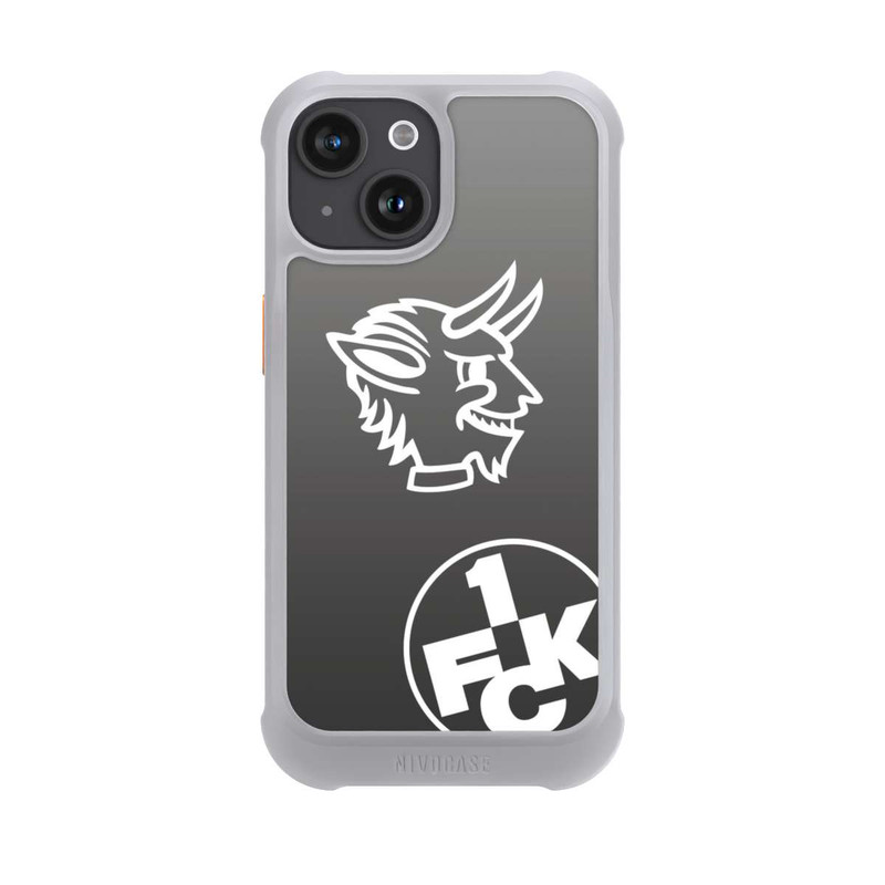 iPhone 15 NIVOmax Teufelskopf FCK auf Schwarz