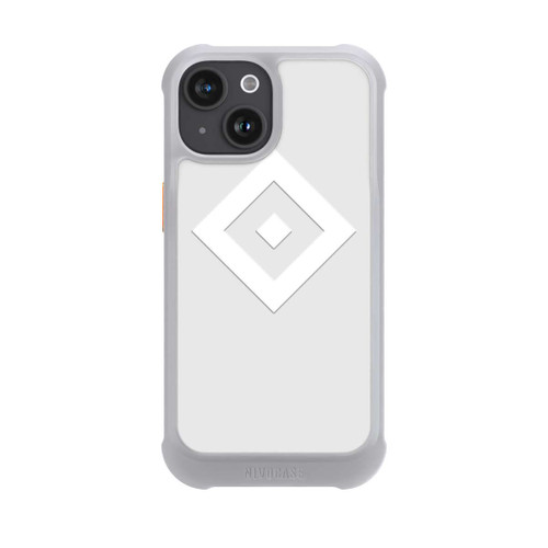 Apple iPhone 15 NIVOmax Rauten Logo auf HSV Grau