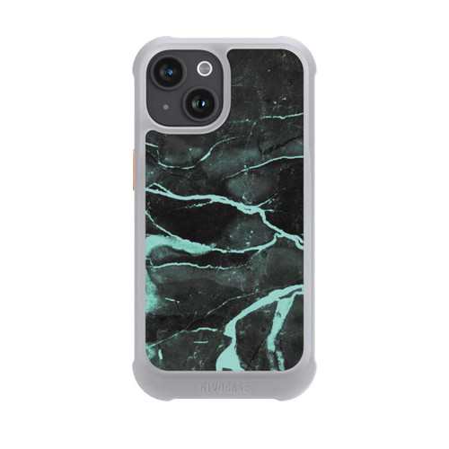 Apple iPhone 15 NIVOmax Grauer und blauer Marmor