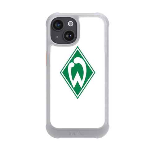 Apple iPhone 15 NIVOmax Logo auf Weiß - Werder Bremen