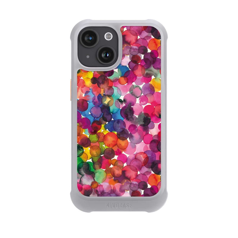 iPhone 15 NIVOmax Überlappende Aquarellpunkte