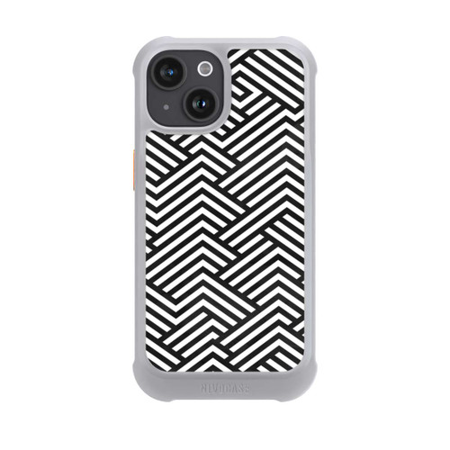 Apple iPhone 15 NIVOmax Schwarz und Weiß ZigZag