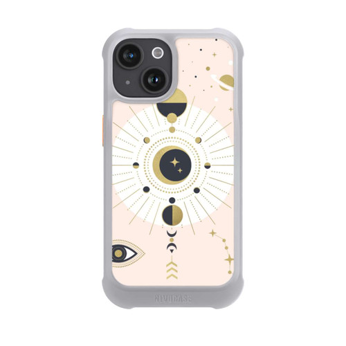 Apple iPhone 15 NIVOmax Abstrakter Rose-Gold-Look