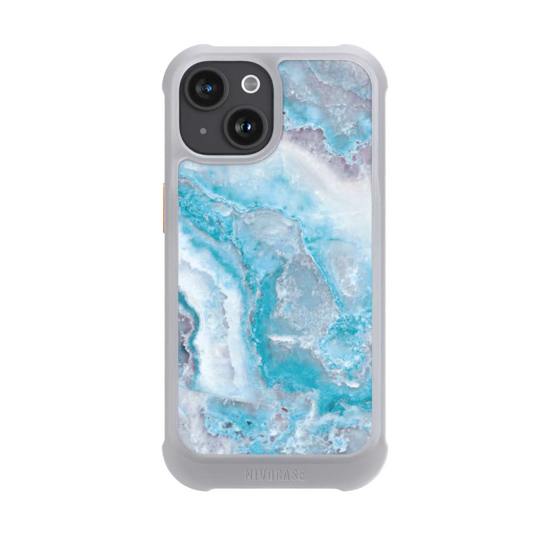iPhone 15 NIVOmax Edelstein Hellblau