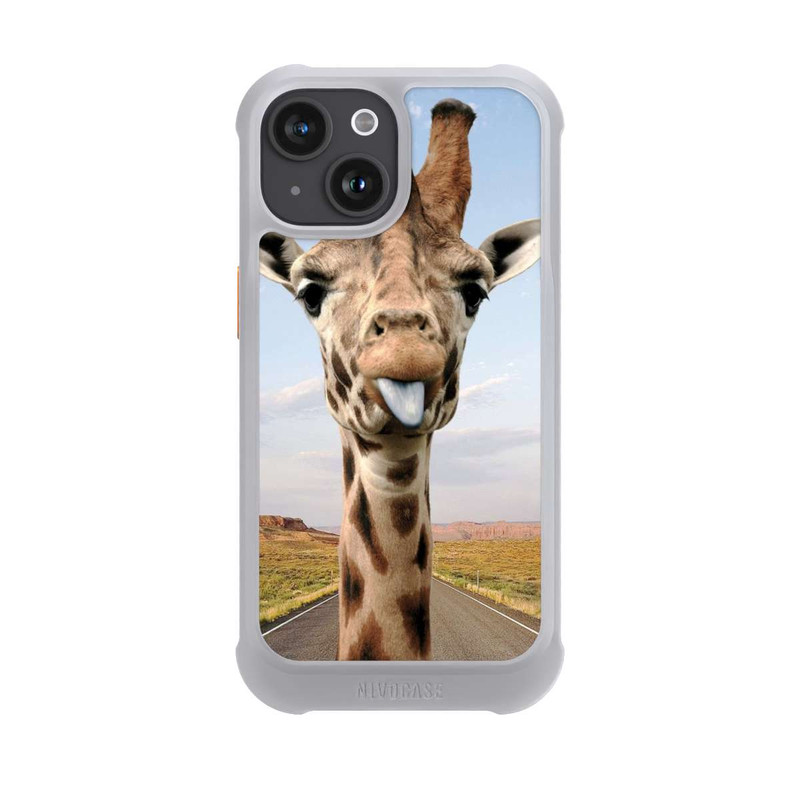 iPhone 15 NIVOmax Giraffe auf der Straße