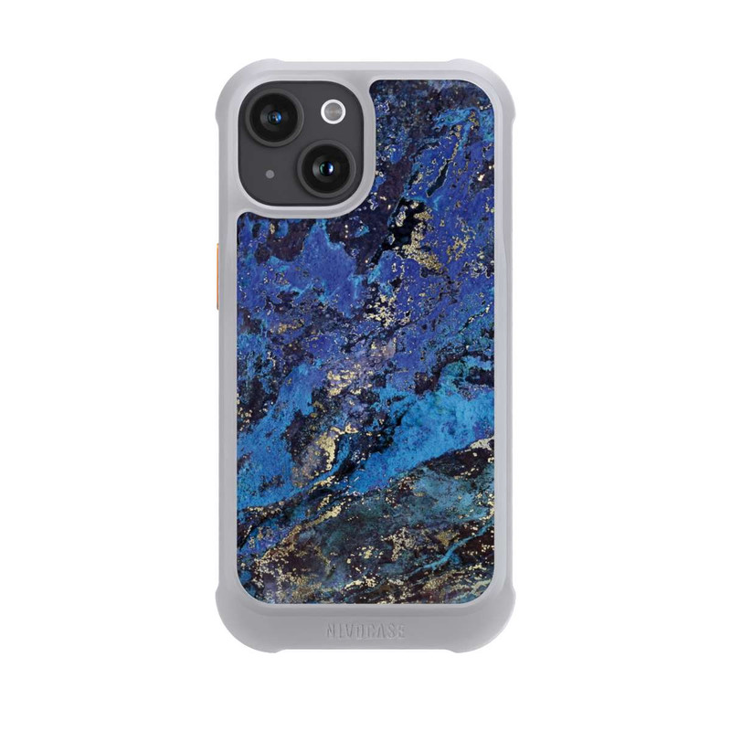 iPhone 15 NIVOmax Lapislazuli blau und gold