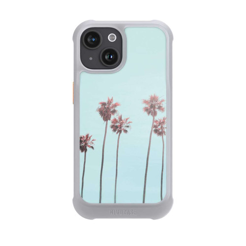Apple iPhone 15 NIVOmax Hellrosa Strandpalme Paradies