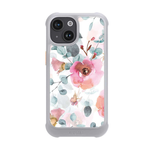 Apple iPhone 15 NIVOmax Aquarell Blumentapete