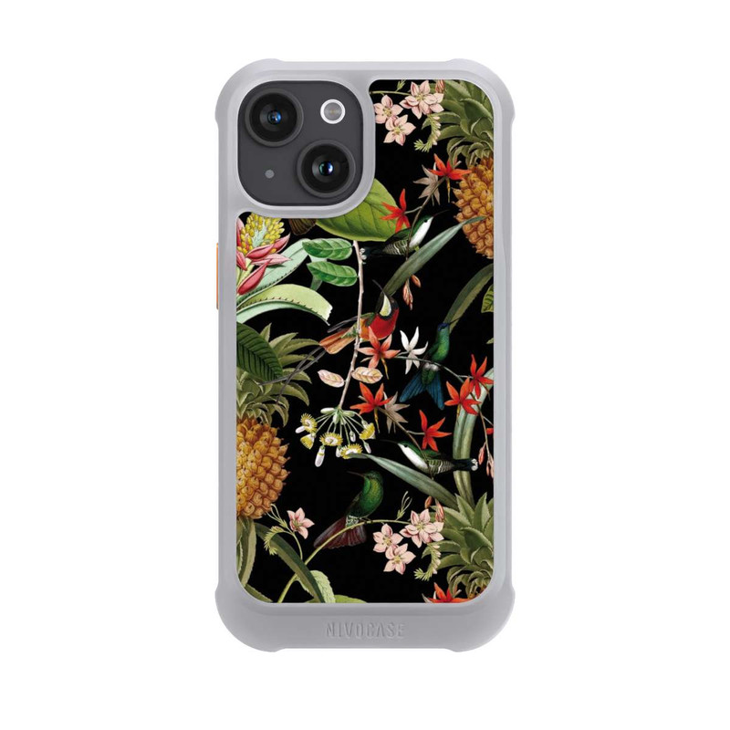 iPhone 15 NIVOmax Fleurs Exotiques Oiseau de Paradis