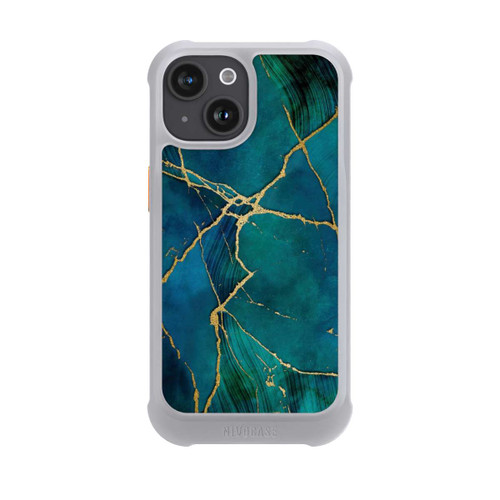 Apple iPhone 15 NIVOmax Mineralischer Glamourlook Blaugold