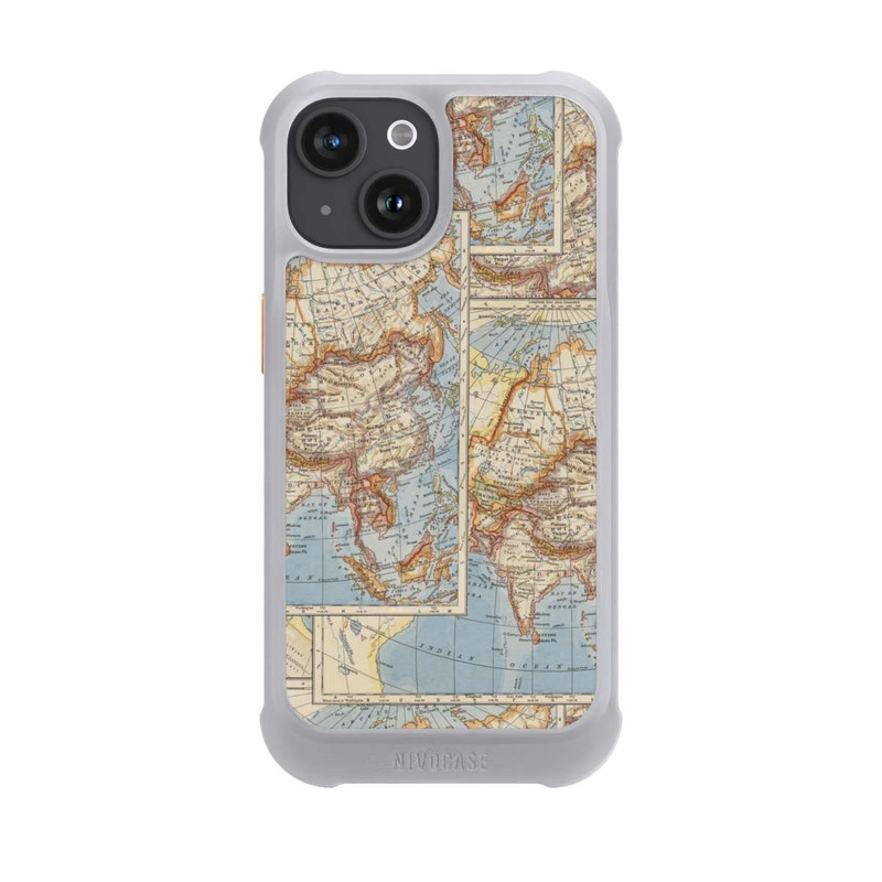 iPhone 15 NIVOmax World Map Vintage
