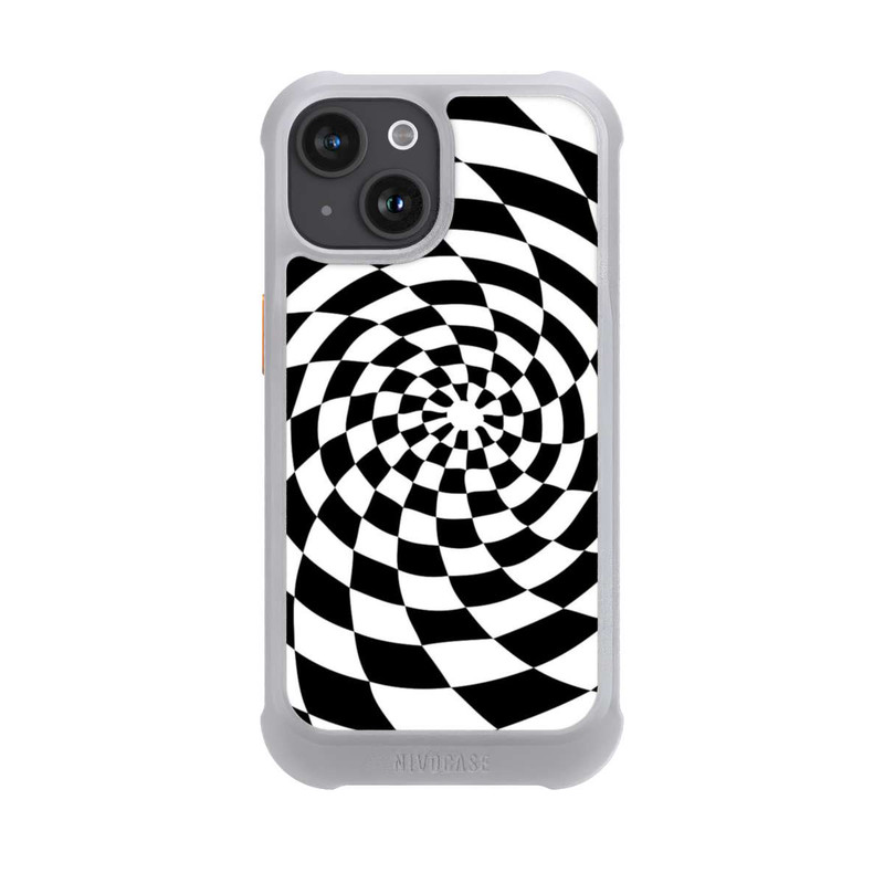 iPhone 15 NIVOmax Black and White Illusion
