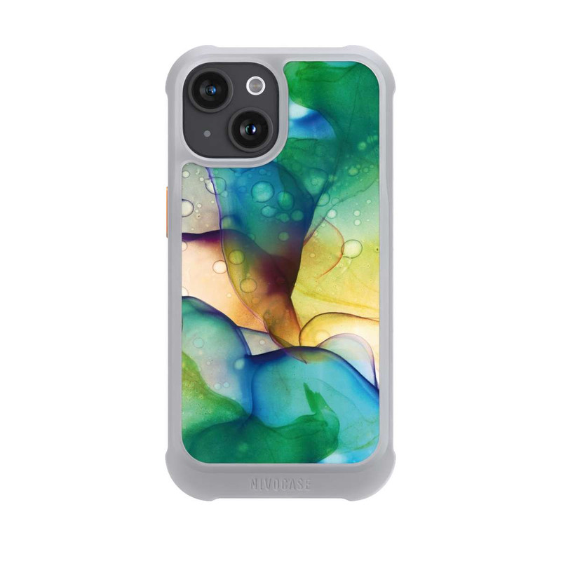 iPhone 15 NIVOmax Liquid Art Green Meadow