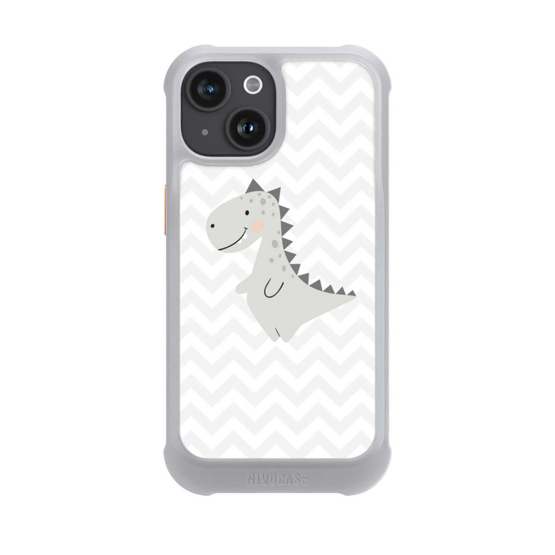 iPhone 15 NIVOmax Grauer Dino