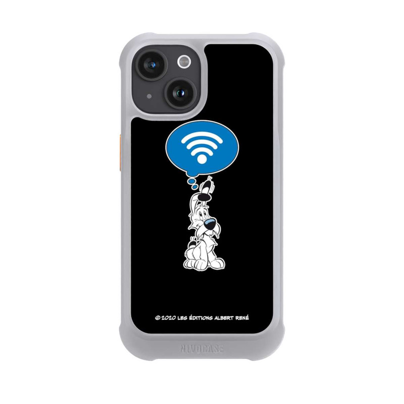 iPhone 15 NIVOmax Idéfix WI-FI Sur Fond Noir