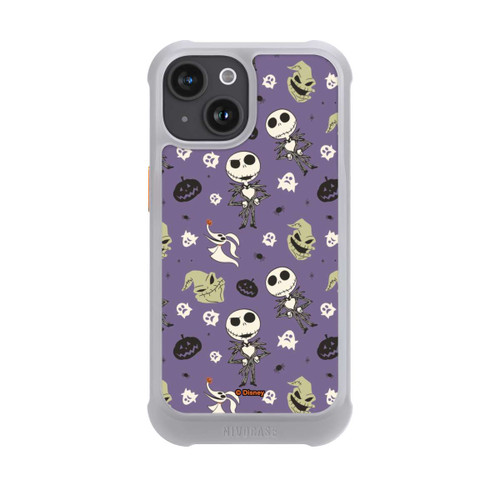 Apple iPhone 15 NIVOmax Jack Purple Pattern Tim Burtons Nightmare before Christmas