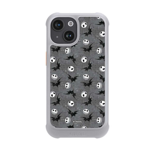 Apple iPhone 15 NIVOmax Jack Grey Pattern Tim Burtons Nightmare before Christmas