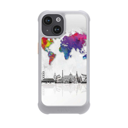 Apple iPhone 15 NIVOmax Worldmap with Skyline