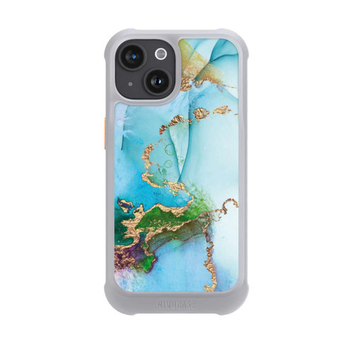 Apple iPhone 15 NIVOmax Colourful Marble Glitterlook