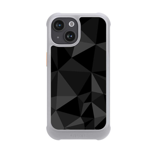 Apple iPhone 15 NIVOmax Polygonmuster schwarz