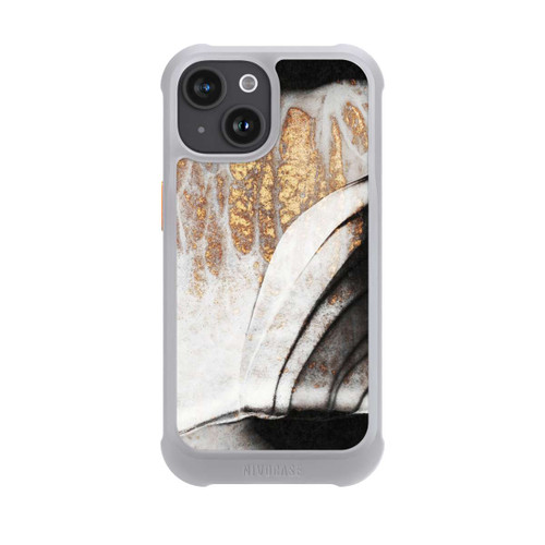 Apple iPhone 15 NIVOmax Schwarze und goldene Adern