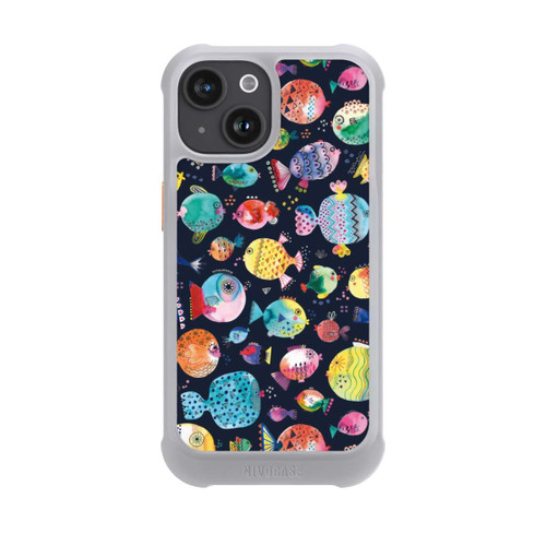 Apple iPhone 15 NIVOmax Plage Puffer poissons Enfant Marine