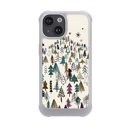Apple iPhone 15 NIVOmax Montagne Arbres Forêt Violet