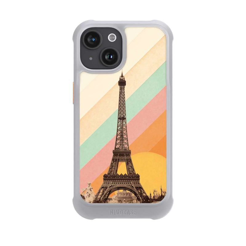 iPhone 15 NIVOmax Eiffelturm Regenbogen