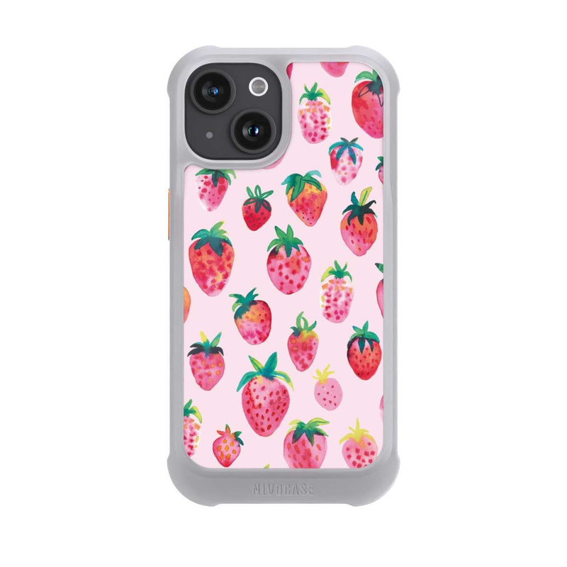 iPhone 15 NIVOmax Fraises aquarelles