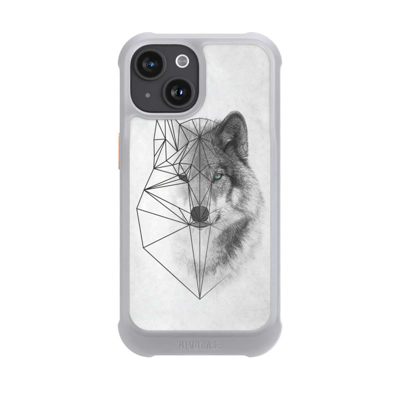 iPhone 15 NIVOmax Polygonaler Wolf