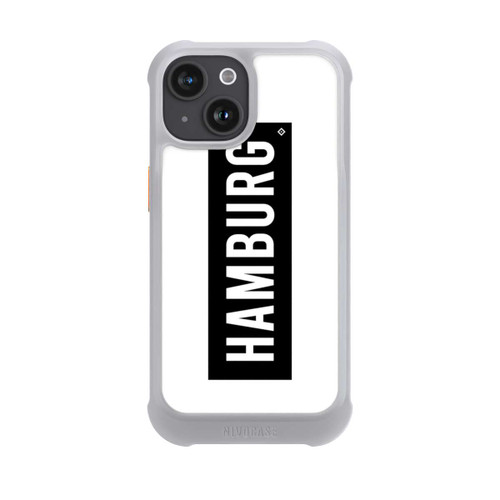 Apple iPhone 15 NIVOmax HSV Hamburg Schwarz Weiss