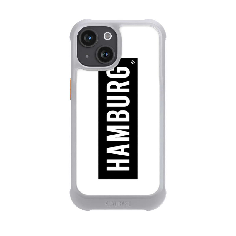 iPhone 15 NIVOmax HSV Hamburg Schwarz Weiss
