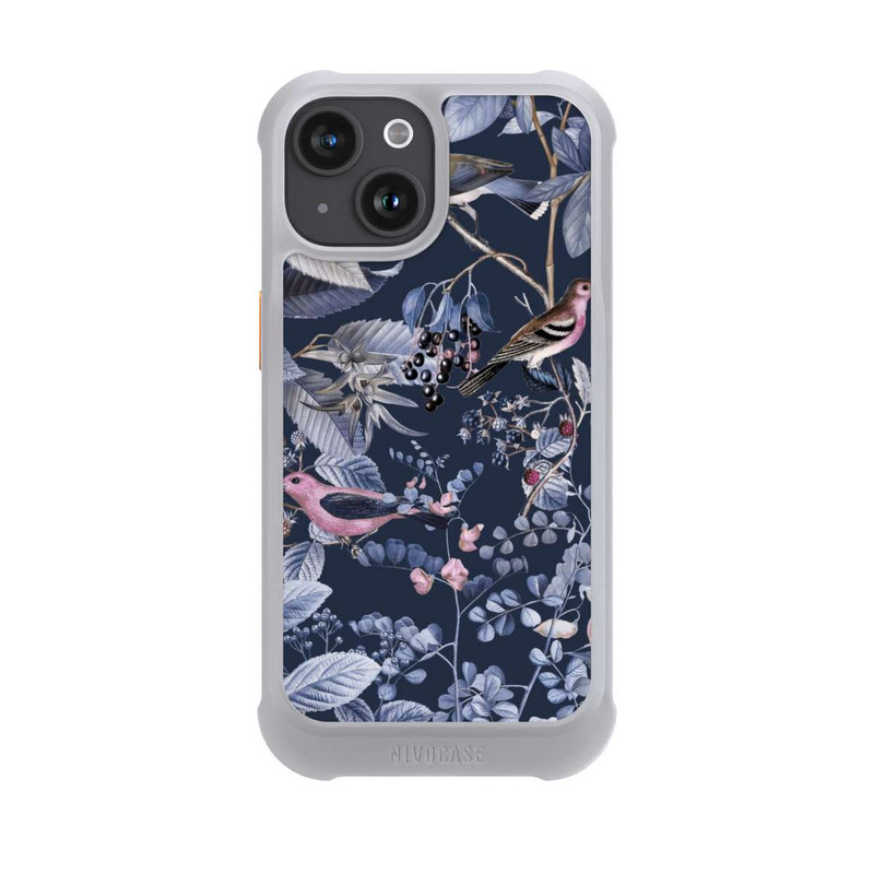 iPhone 15 NIVOmax Birds And Berries Blue
