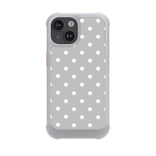 Apple iPhone 15 NIVOmax Polka Dots Grau