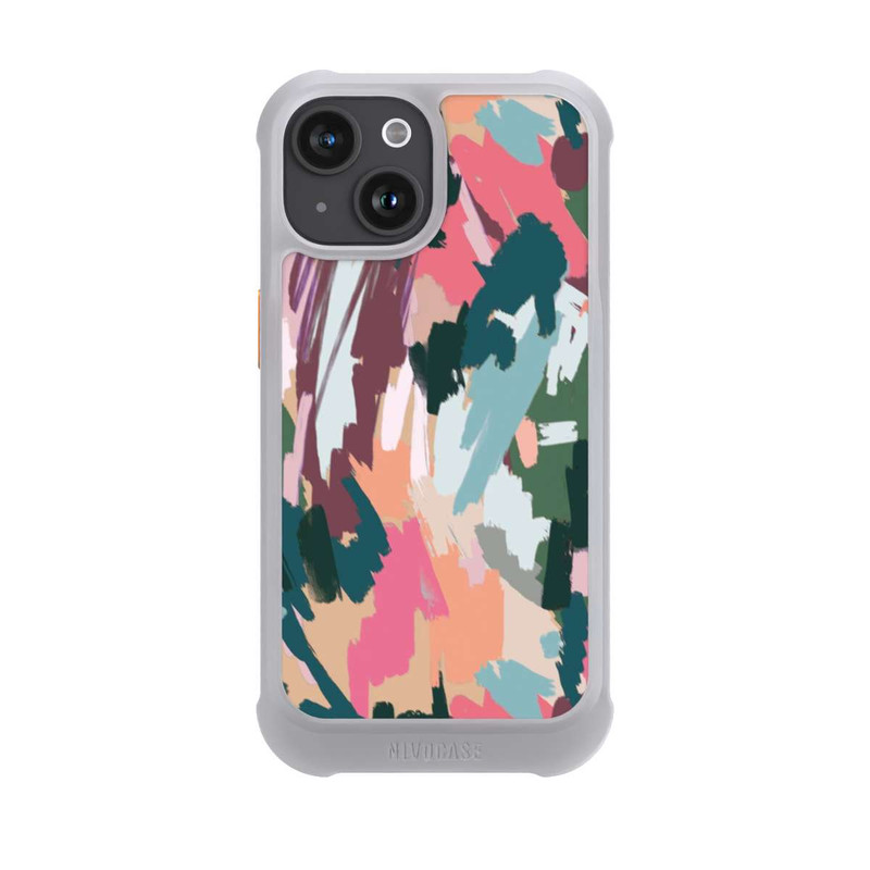 iPhone 15 NIVOmax Abstrakte künstlerische Textur Rosa