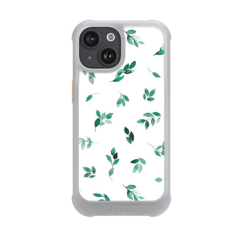 Apple iPhone 15 NIVOmax Feuilles d'automne Eucalyptus vert