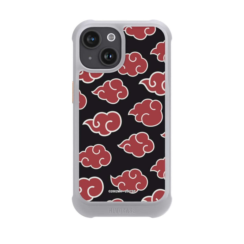 iPhone 15 NIVOmax Akatsuki Pattern Black Big