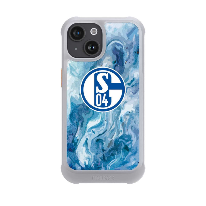 iPhone 15 NIVOmax Schalke 04 Flüssig Blau