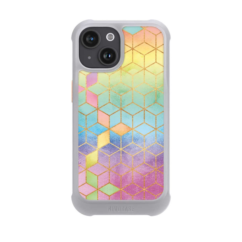 iPhone 15 NIVOmax Regenbogenwürfel