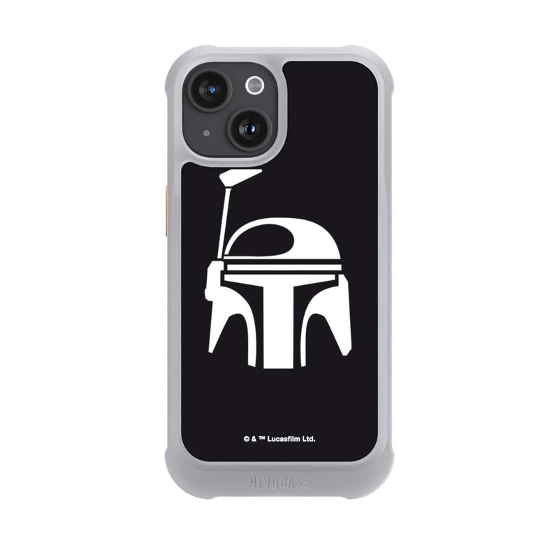 iPhone 15 NIVOmax Boba Fett Helm Schwarz