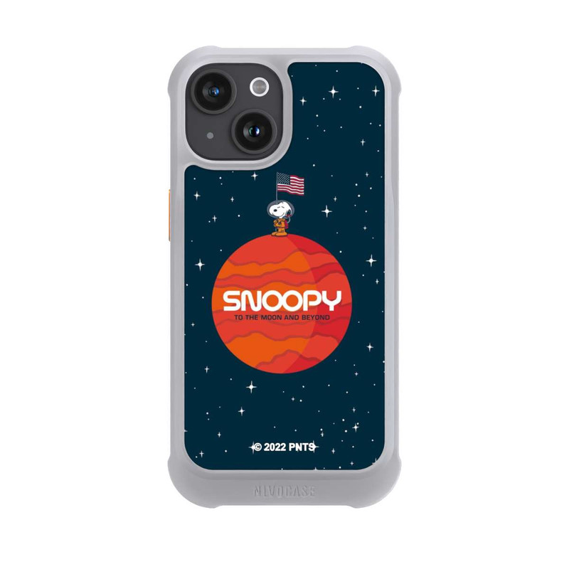 iPhone 15 NIVOmax Snoopy Weltraumreisender Orange