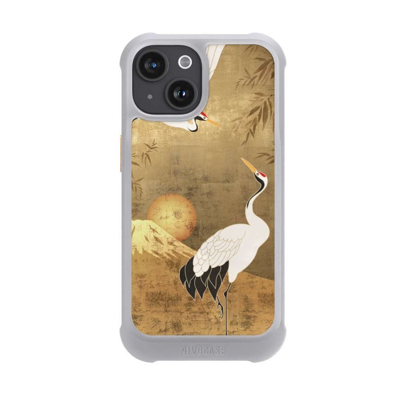 iPhone 15 NIVOmax Kraniche Gold Japan 1