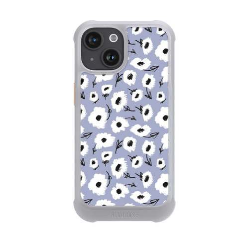 Apple iPhone 15 NIVOmax Pattern Fleurs Lilas