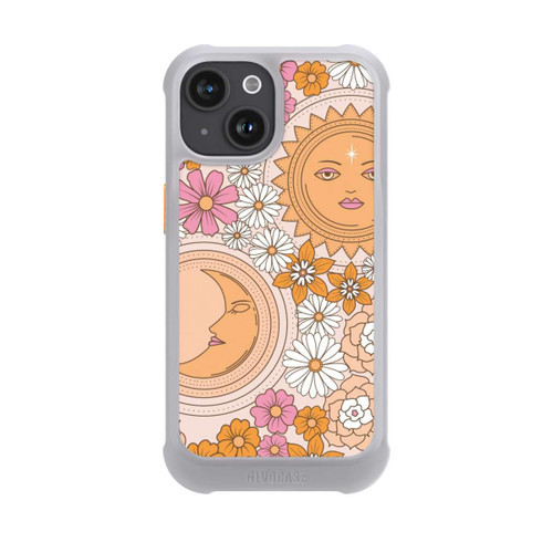 Apple iPhone 15 NIVOmax Mond-Sonne-Blumen