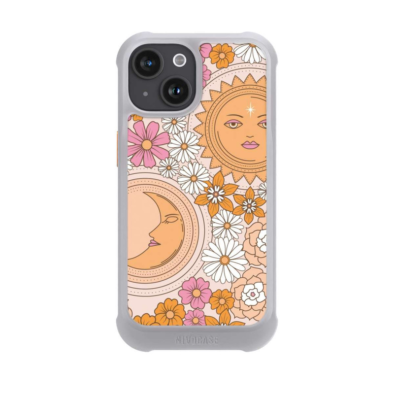 iPhone 15 NIVOmax Mond-Sonne-Blumen
