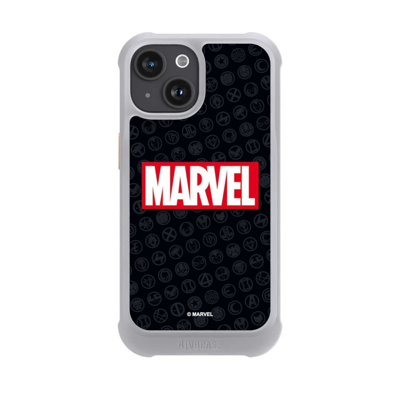 iPhone 15 NIVOmax Marvel Logo Black Red 