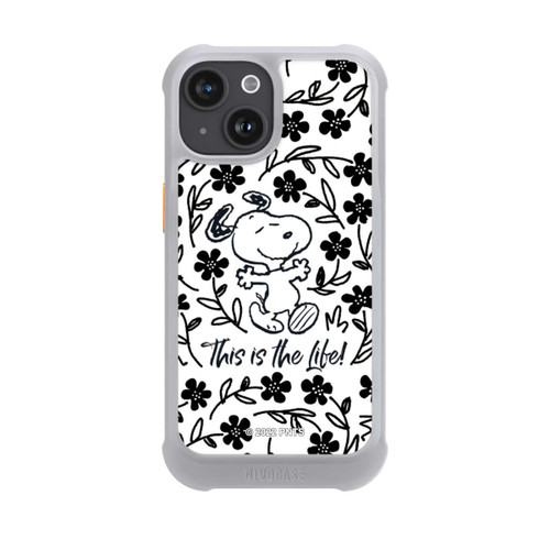 Apple iPhone 15 NIVOmax Snoopy schwarz und weiß This Is The Life