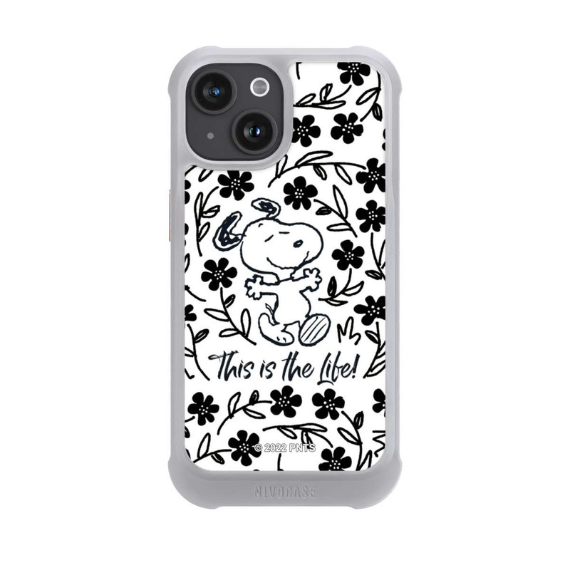 iPhone 15 NIVOmax Snoopy This Is The Life Noir & Blanc