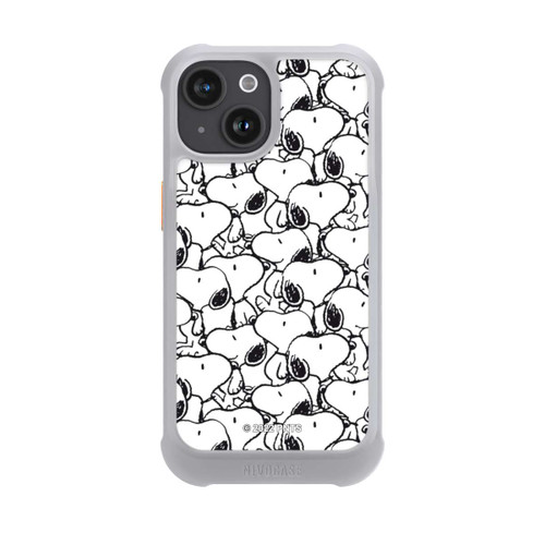 Apple iPhone 15 NIVOmax Snoopy Muster Schwarz und Weiß
